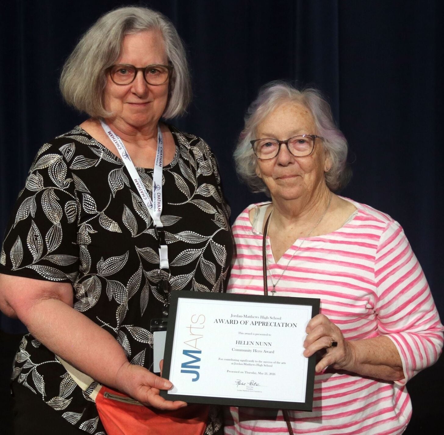 Nunn earns 2026 JMArts Community Hero Award | Local News | courier ...