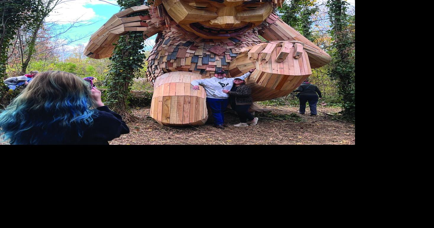 Artist unveils giant troll sculpture | Features | courier-tribune.com