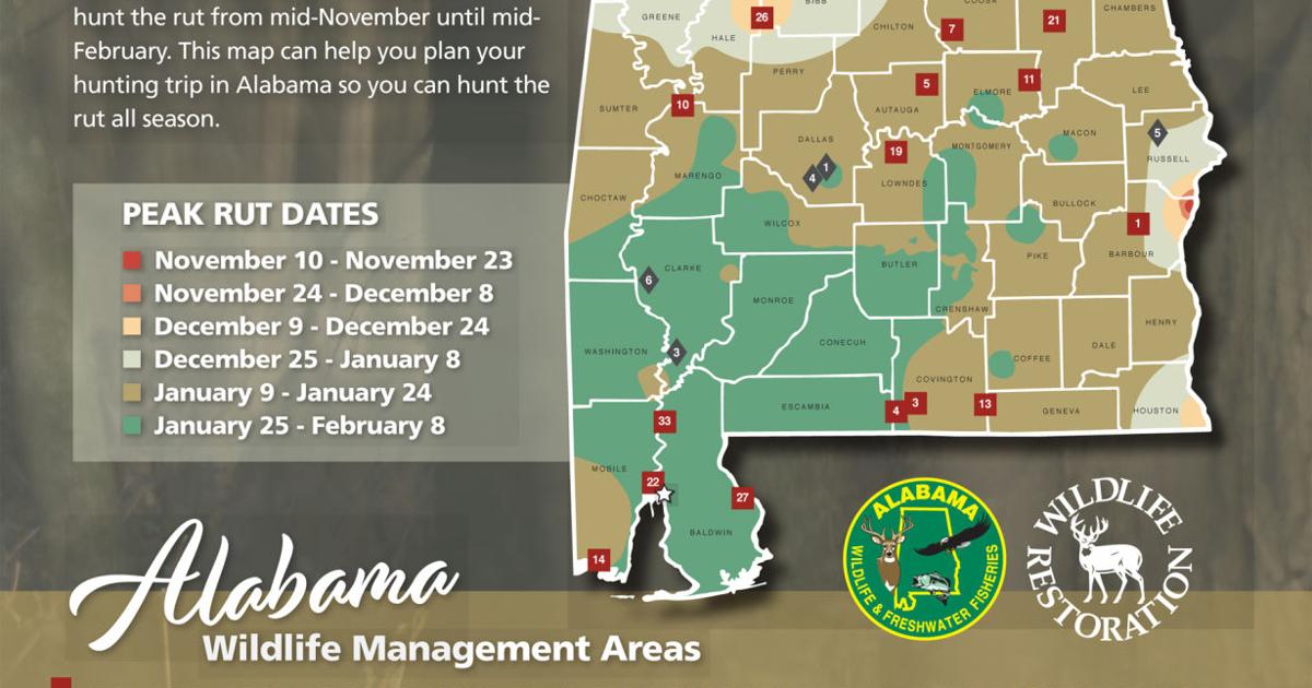 Wff Map WFF's Rut Map Gives Hunters Useful Planning Tool | Online Only ...