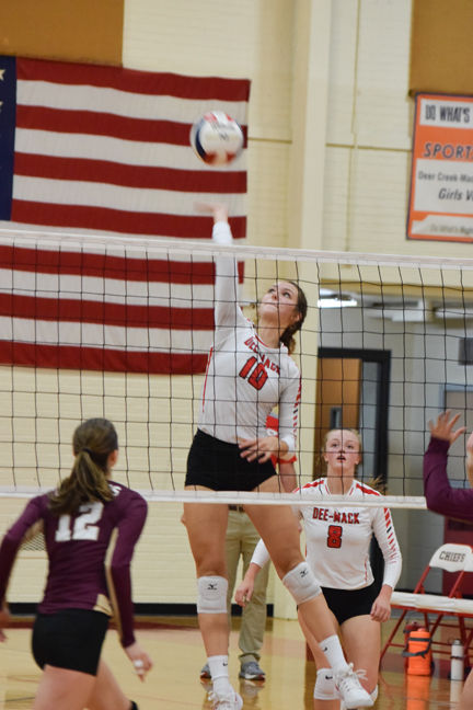Dee-Mack volleyball defeats LeRoy
