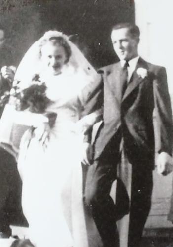 George and Ann at their wedding in 1947.