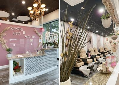 INTERIOR OF GARDEN CITY NAIL SPA IN CRANSTON RHODE ISLAND