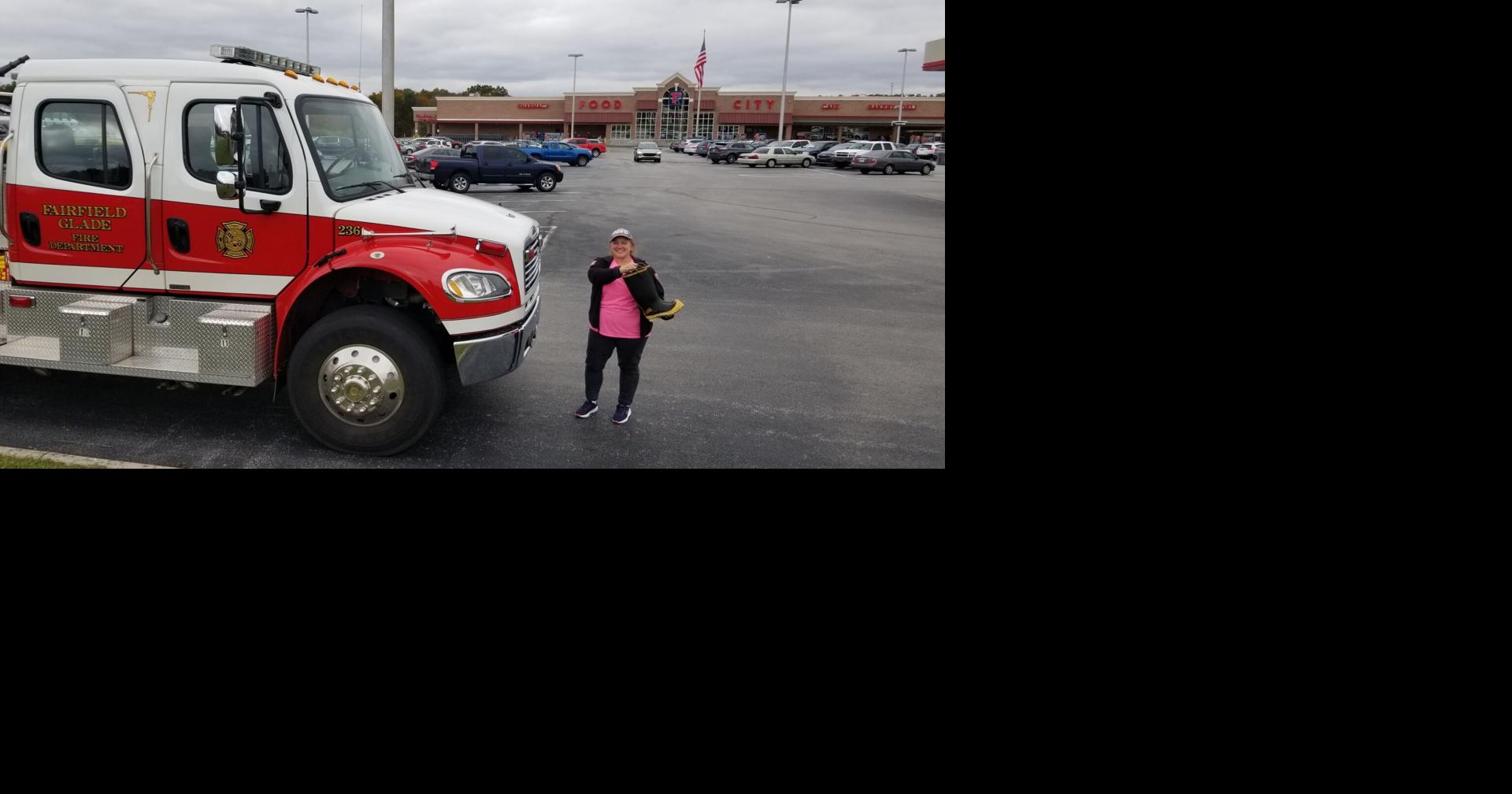 Boot drivethru at Food City to help FG Fire Department Glade Sun