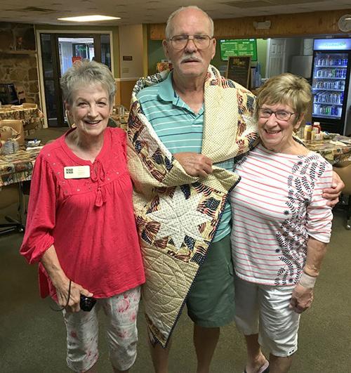 Bozett presented Quilt of Valor