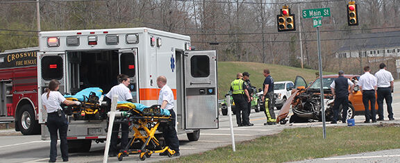 Two Hurt In Thursday Crash Involving Ambulance At Main St. Intersection ...