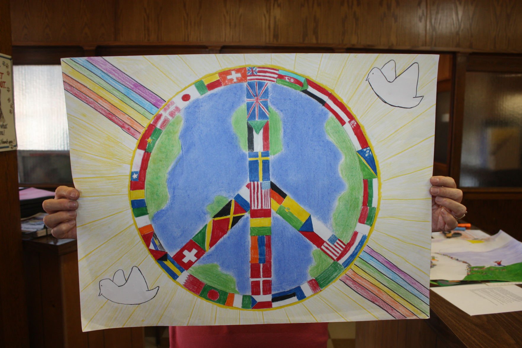 Drawing Style International Peace Day Poster Design | PSD Free Download -  Pikbest