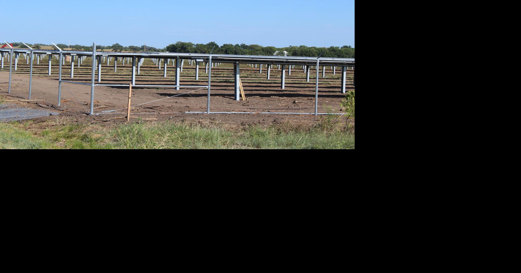 Solar farm going up near Strother