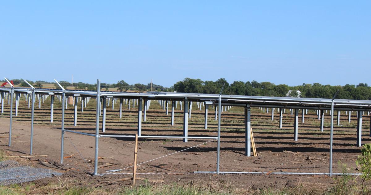 Solar farm going up near Strother