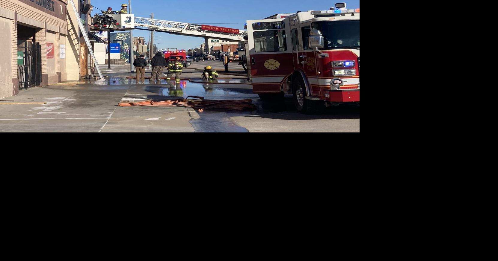 Fire reported in downtown Winfield News