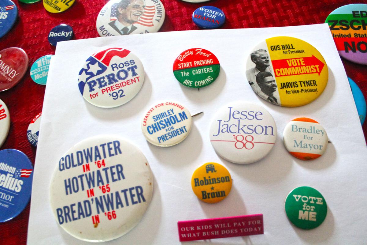 George McGovern Pin Back Button South Dakota Local Senate Senator Campaign