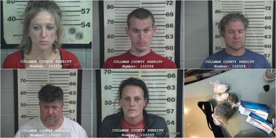 drugs cullmantimes left right drug confiscated jenkins griffin lang carter lambert assortment deputies bottom