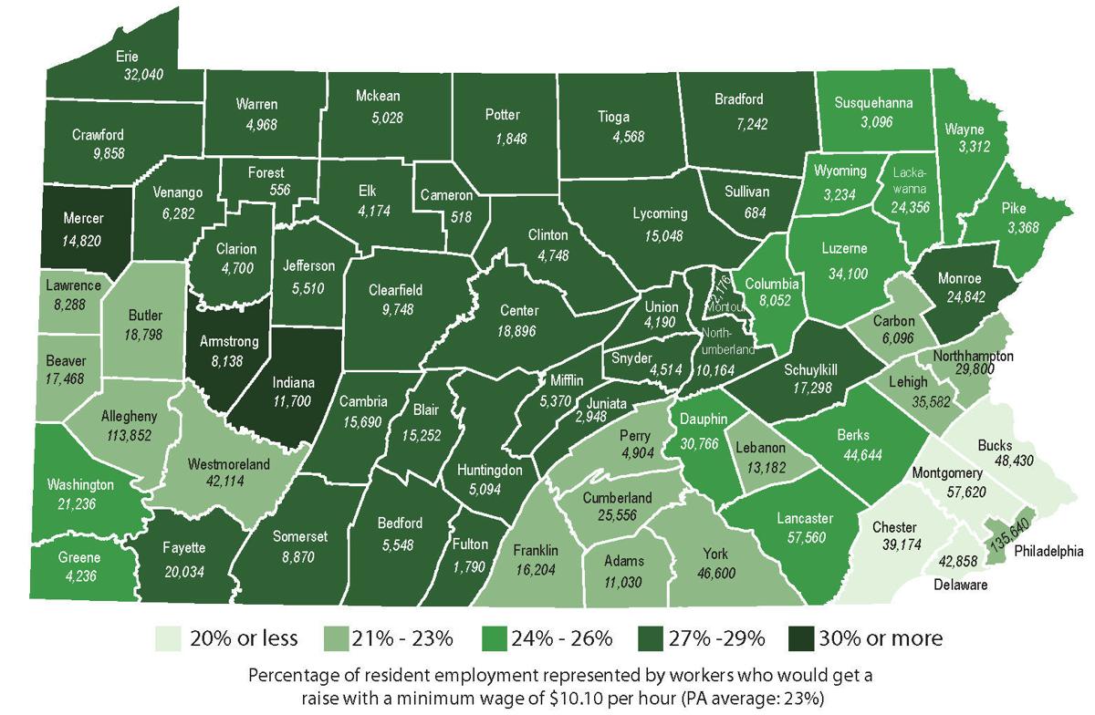 Minimum wage map