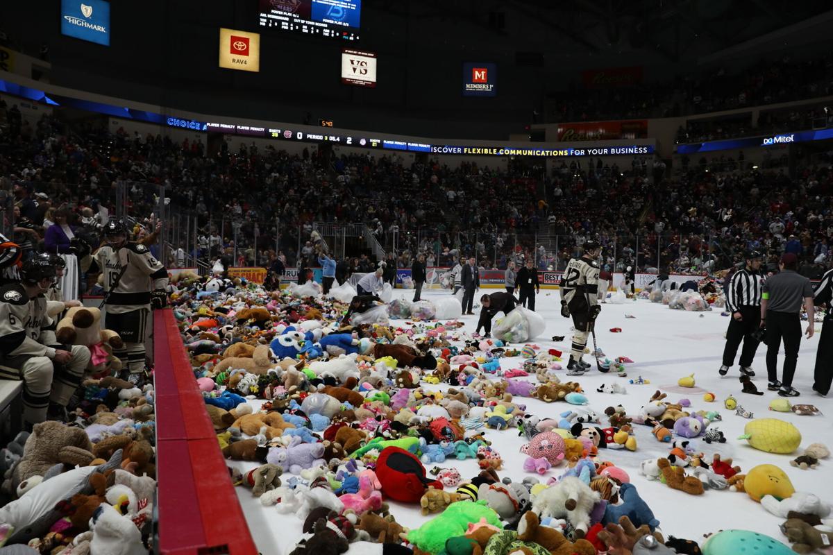 AHL's Hershey Bears Set World Record With Teddy Bear Toss - Sports  Illustrated