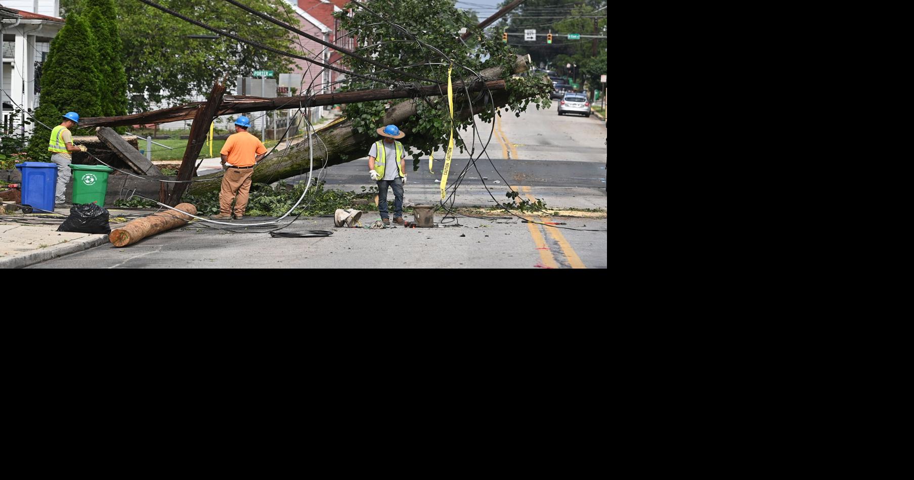 Photos: Storm damage clean up in Carlisle