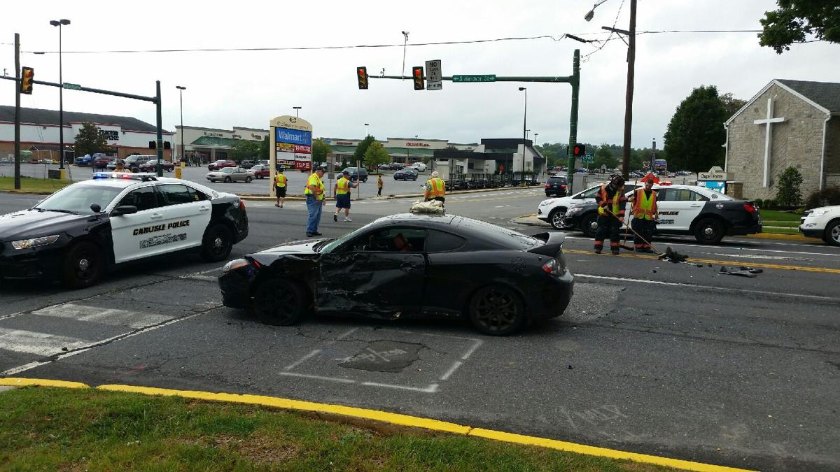 Twovehicle crash closes intersection in Carlisle
