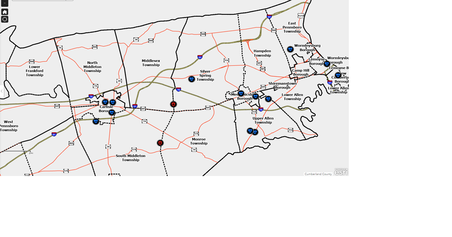 New live map shows county emergency responses