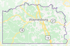 Greene County, Pa., map
