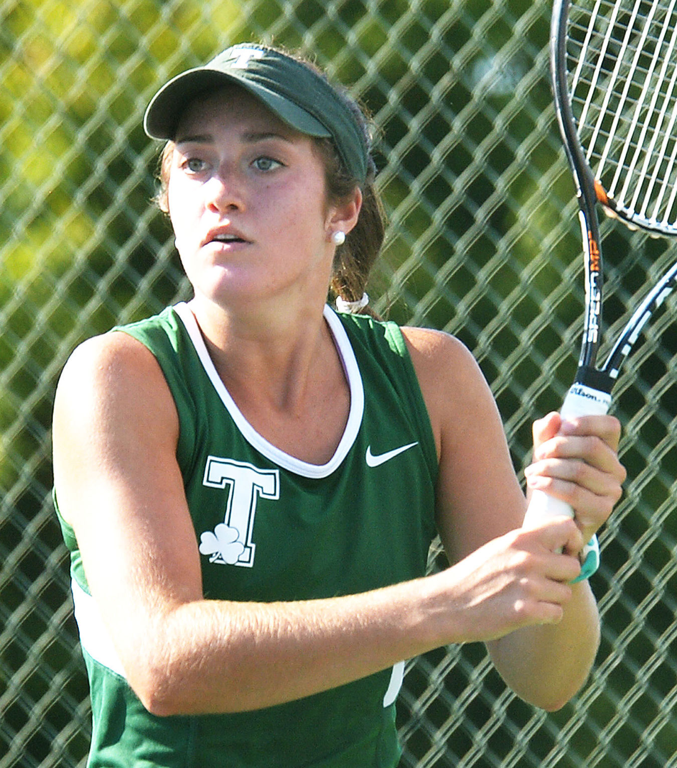 District 3 Girls Tennis Highlights: Trinity's Katherine Long Punches ...