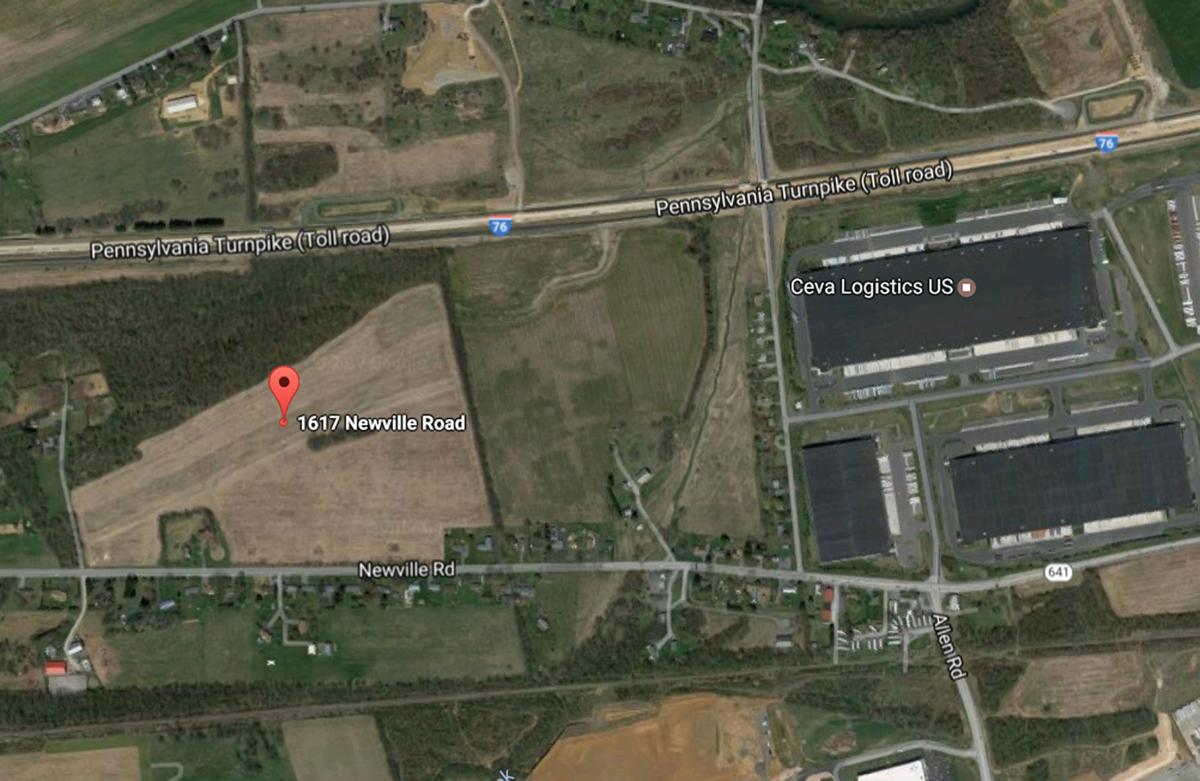 1617 Newville Road West Pennsboro Township map
