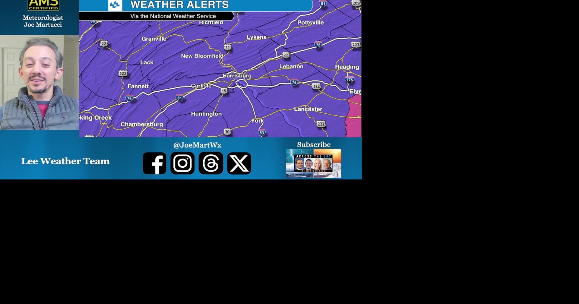 Winter Weather Advisory for Snow in South-Central PA