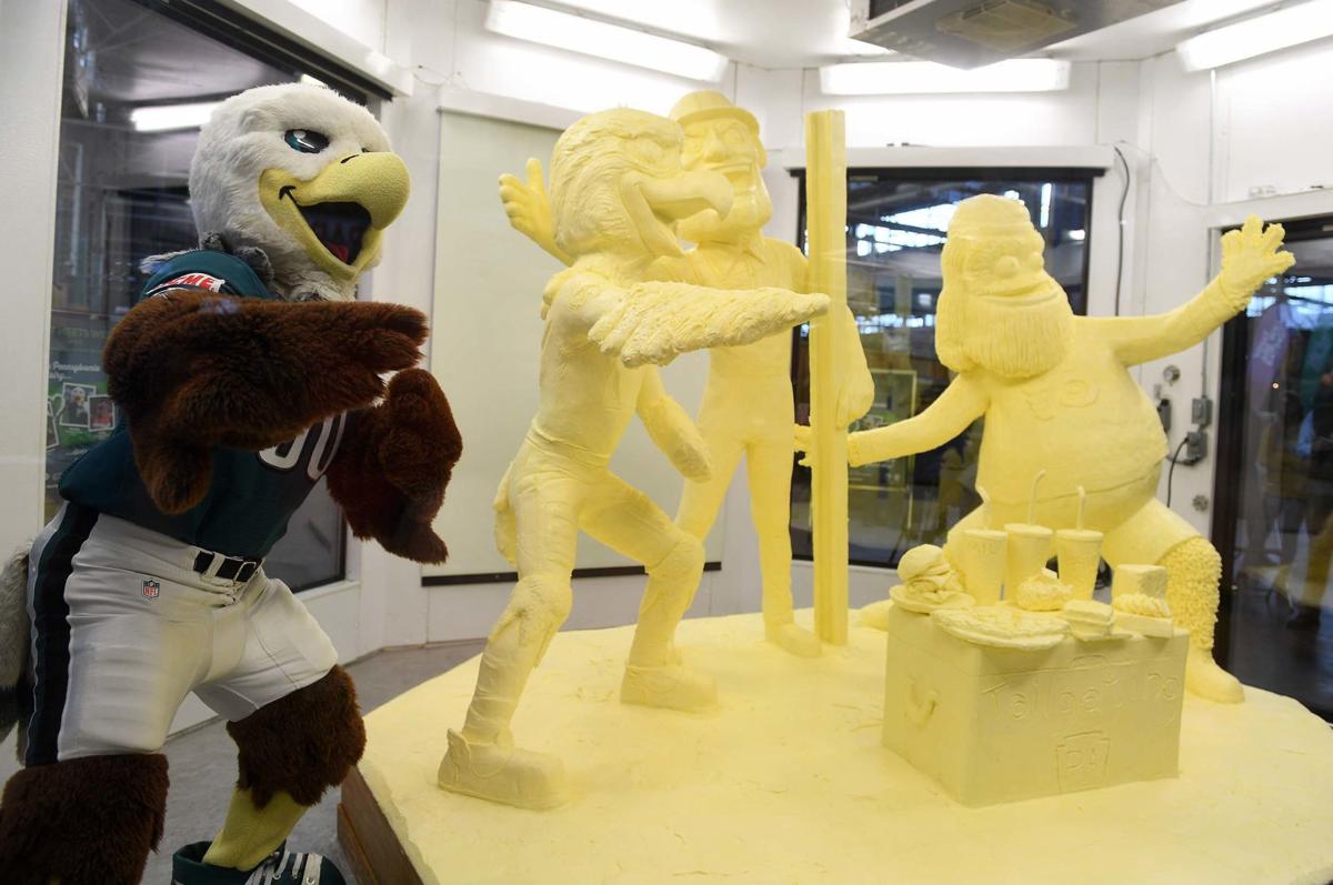 New Farm Show Butter Sculpture Features Gritty Pro Sports Mascots The Sentinel News Cumberlink Com