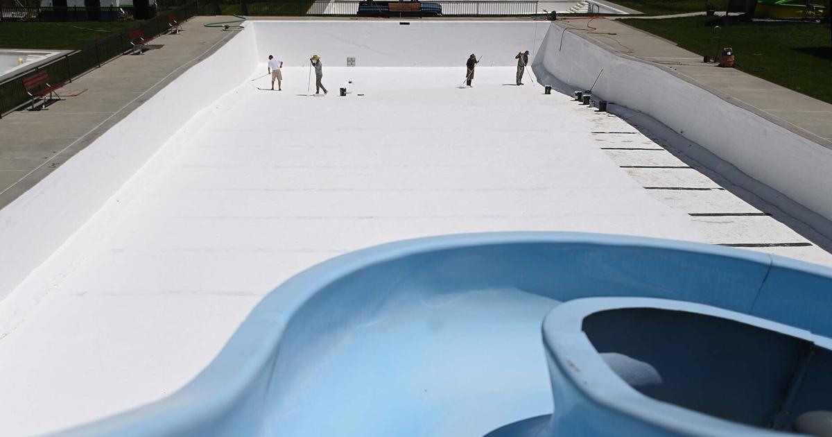 Photos: Painting the Boiling Springs Community Pool