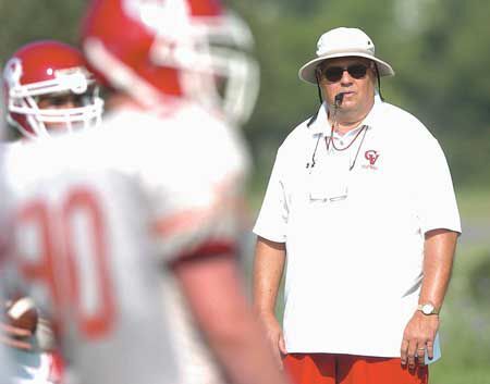 CV's Tim Rimpfel walks the sidelines vs. Red Lion in 2012