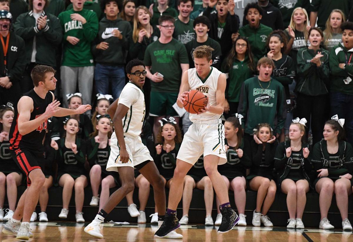 HS Boys Basketball Behind James Barlow's defense, Carlisle Classic