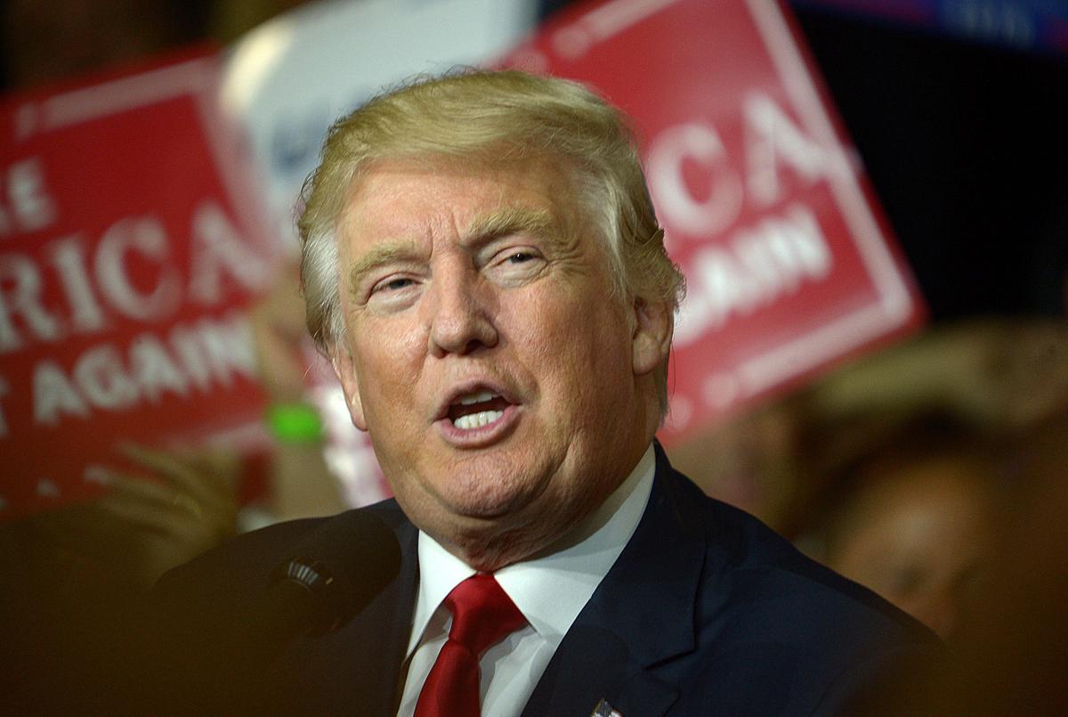 cv rally trump takes center stage at cv high school the sentinel