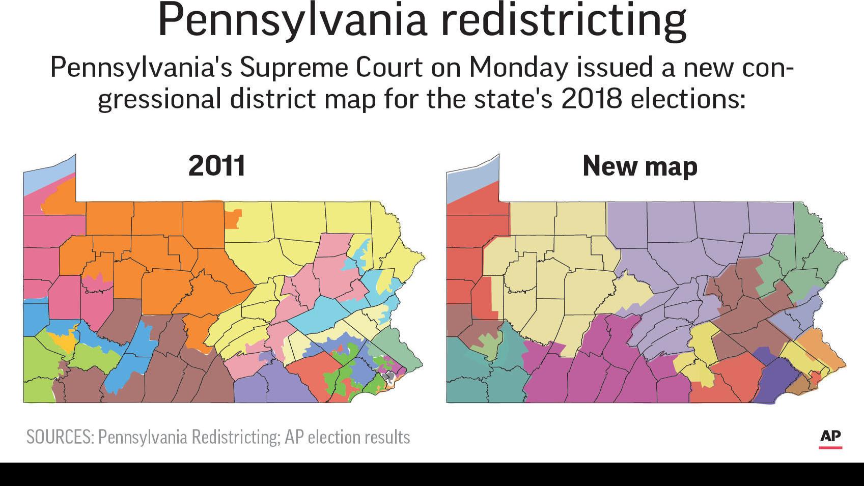 Gop Congressmen Challenge New Pennsylvania District Map Politics Cumberlink Com