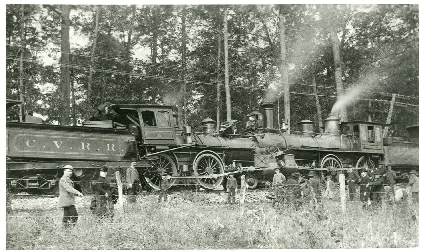 1907 Western Maryland Wreck Cress Pennsylvania VINTAGE RAILROAD PHOTO  POSTCARD