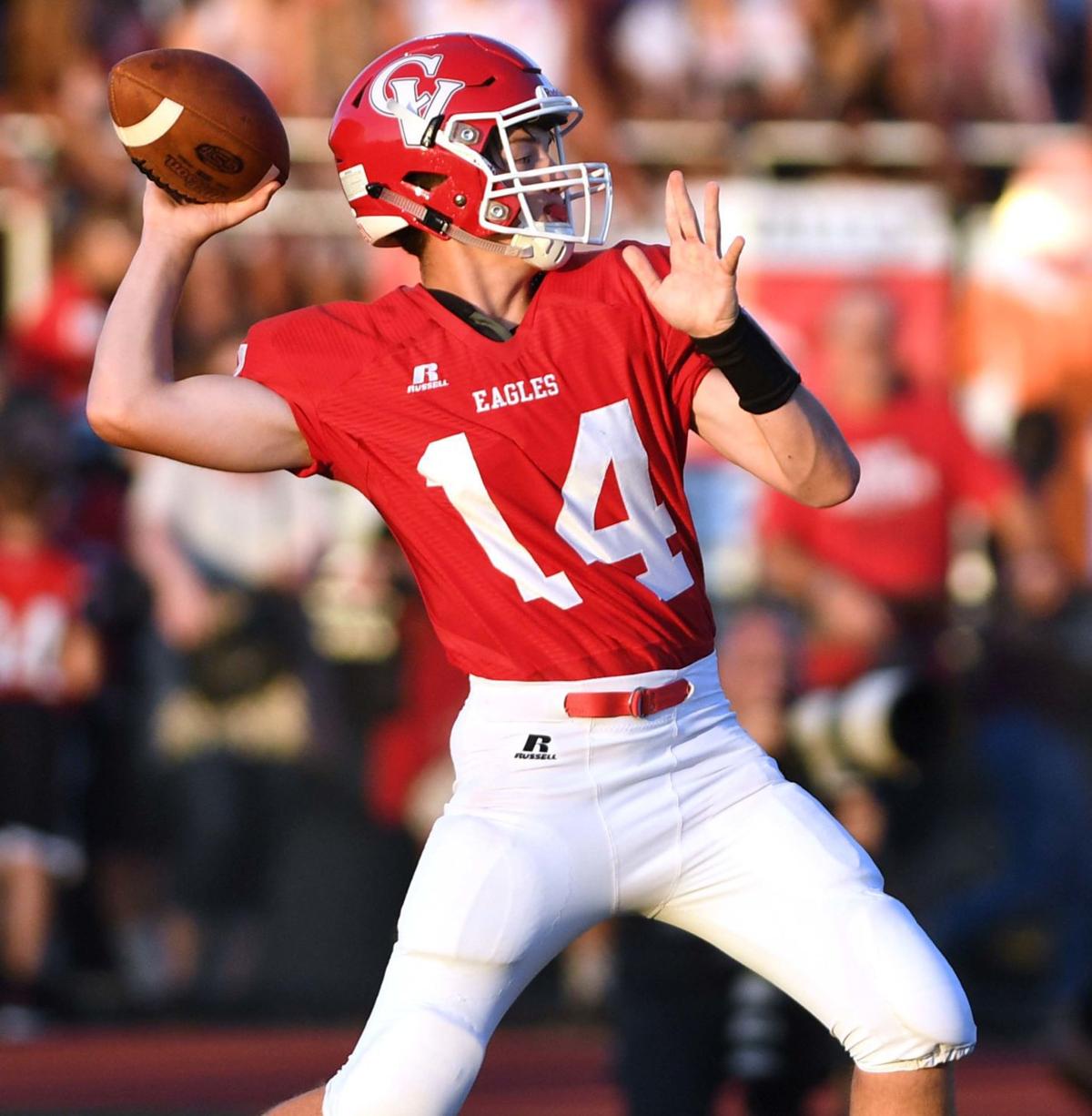 Hs Football Cumberland Valley S Alex Kovach Logan Ramper Lead