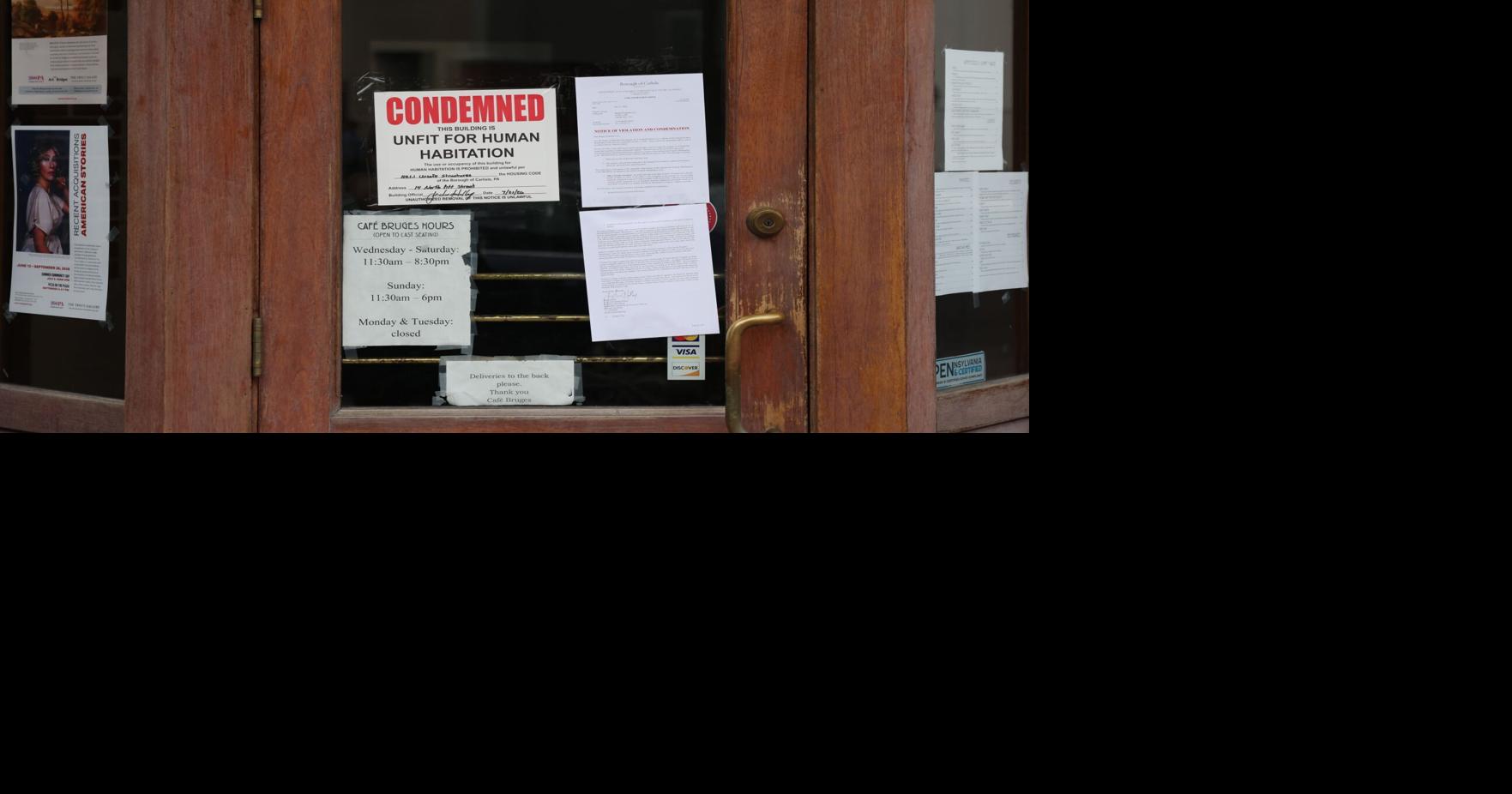 Cafe Bruges temporarily closes due to structural issues of Carlisle building