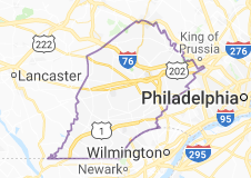 Chester County, Pa., map