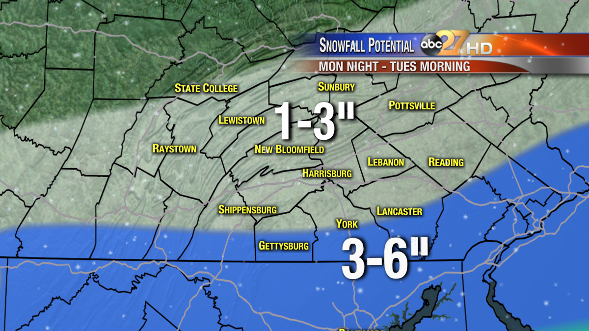 WEATHER ALERT Winter weather advisory issued for Cumberland County