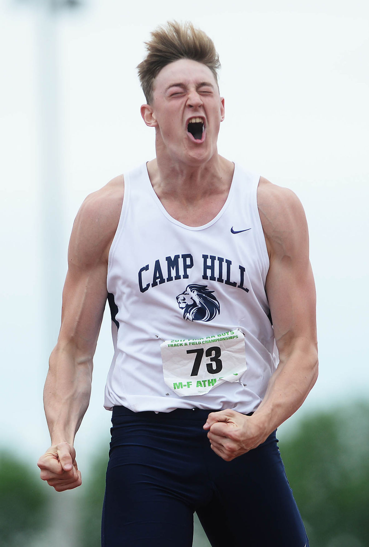 Camp Hill's Zack Kuntz just keeps smiling in Day 2 of PIAA Track