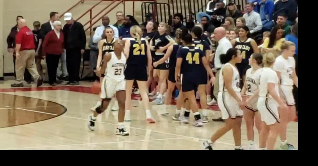 Cedar Cliff celebrates 2023 Mid Penn girls basketball title