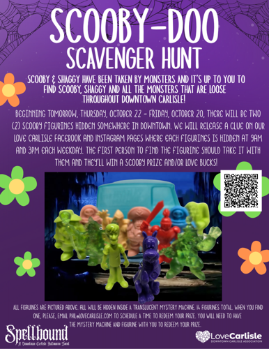 Scooby Doo Scavenger Hunt Wednesday, October 21, 2026 by Phil George