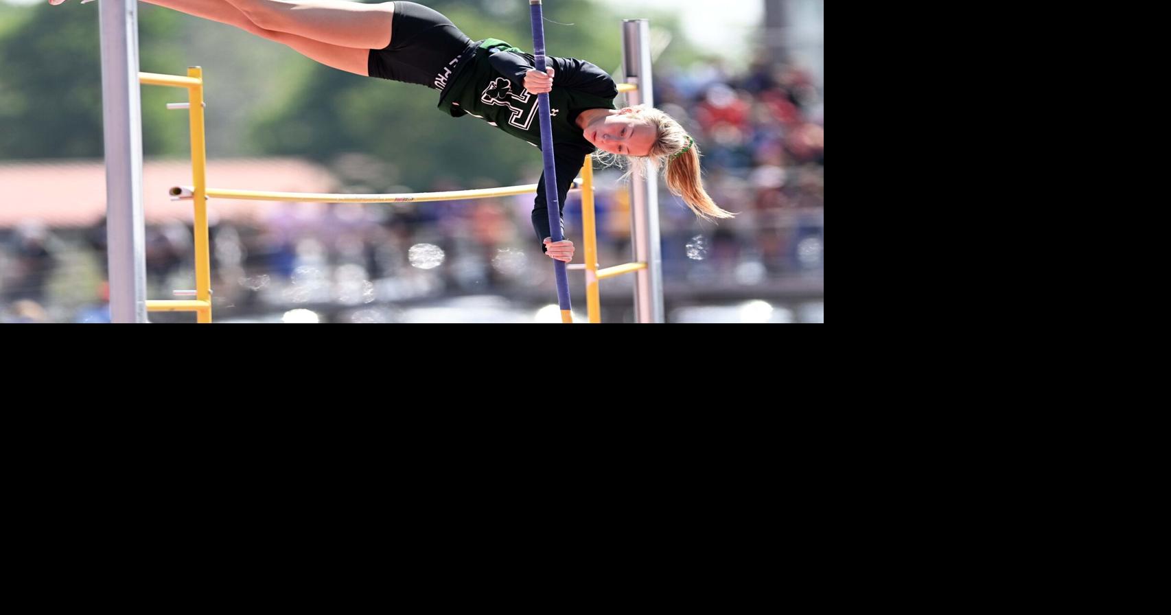 Trinity’s Adeline Woodward pole vaults to rising stars runner-up finish at New Balance Nationals