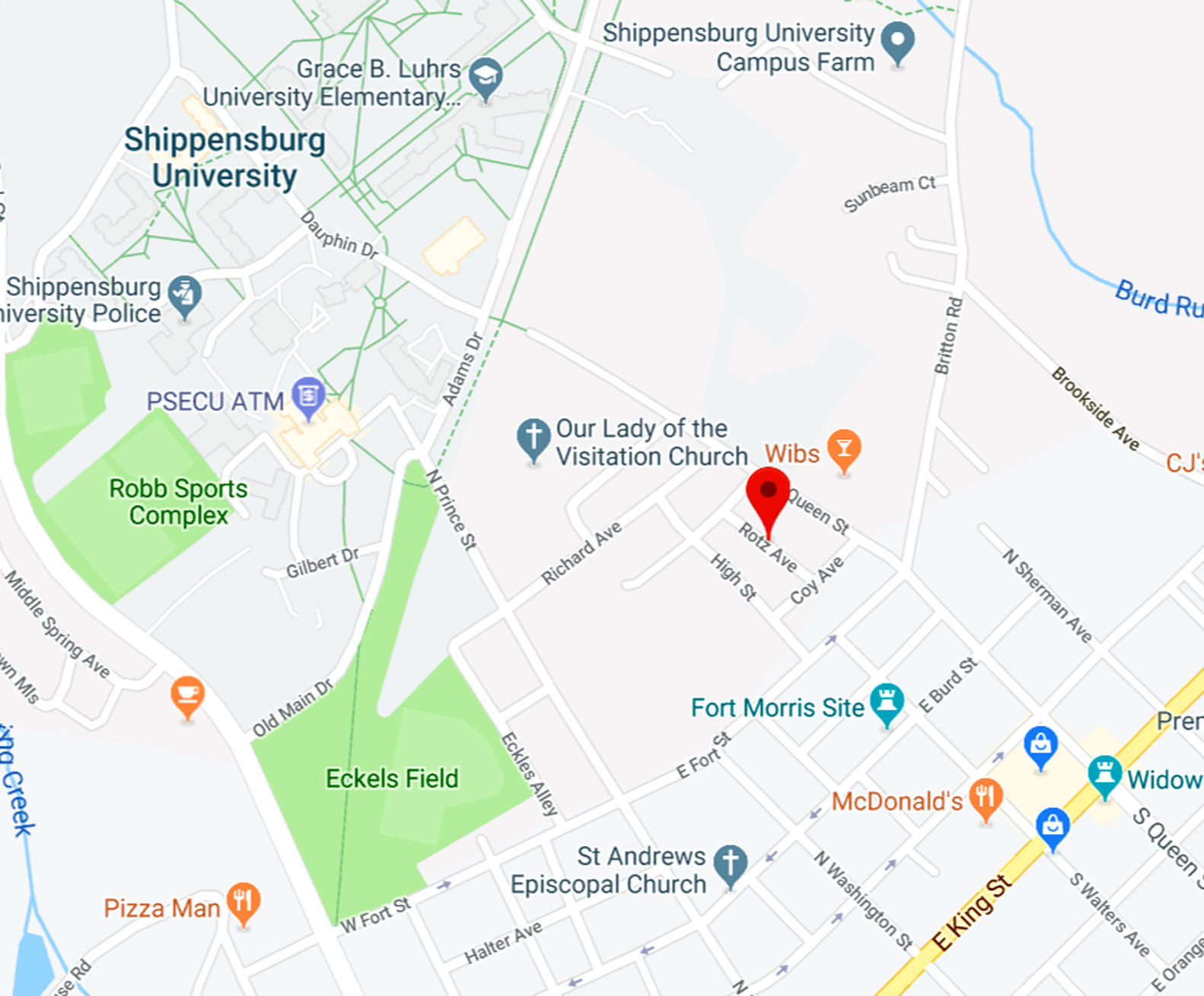 Shippensburg University Map Of Campus