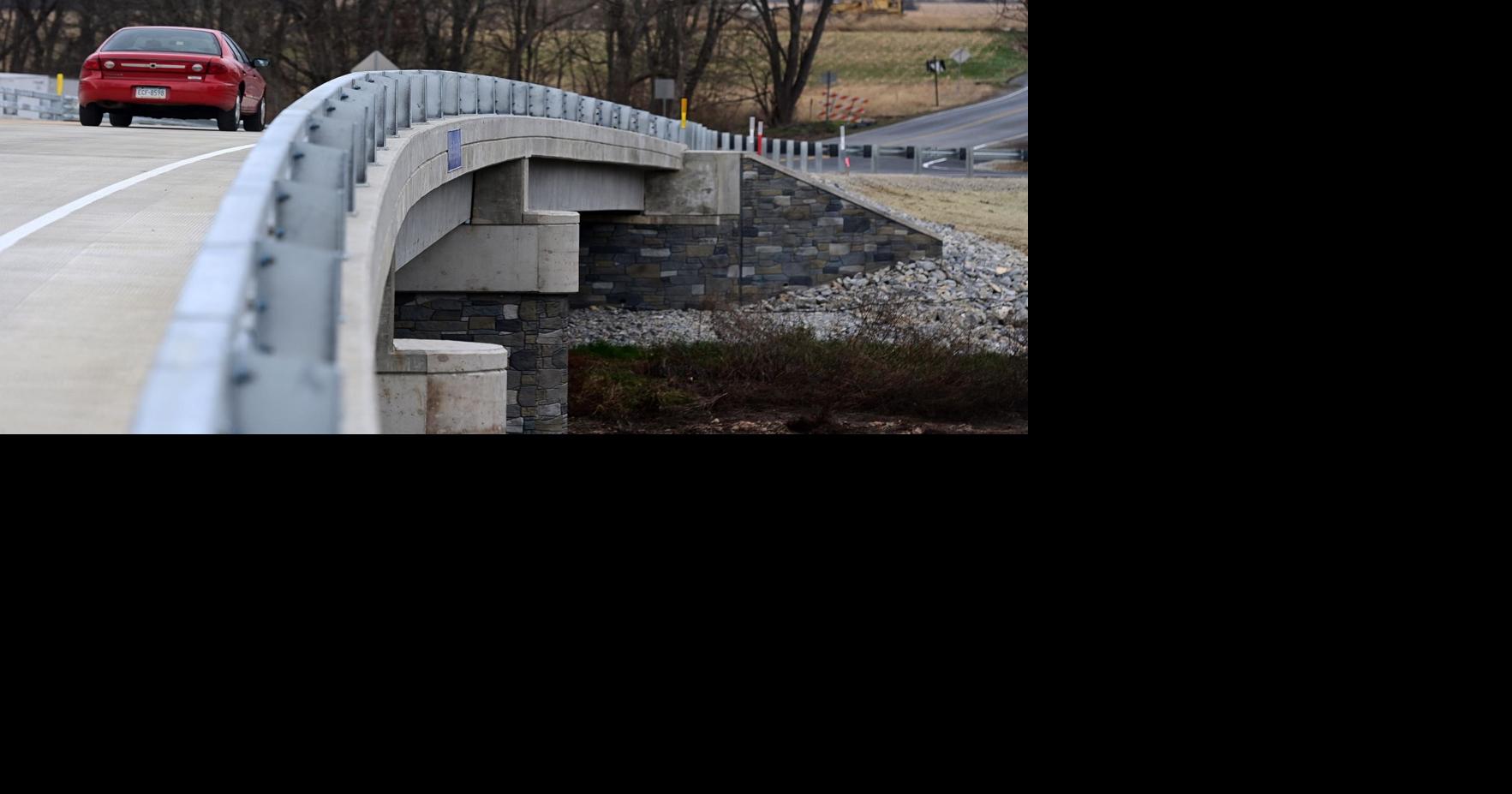 New Wolf Bridge opens to traffic in Middlesex Township
