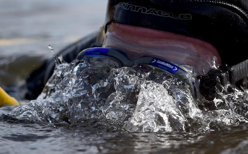 Diving for golf balls not an easy (or safe) job