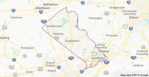 Bucks County map
