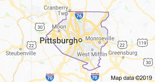 Allegheny County, Pa., map