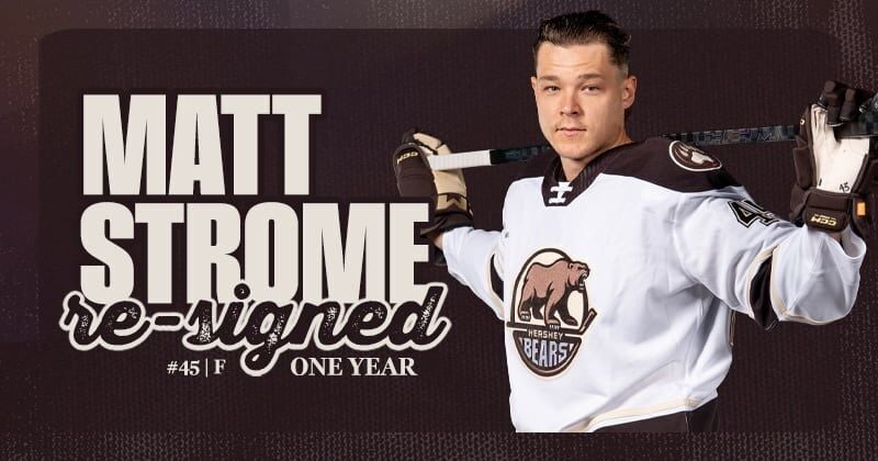 Bears Re-sign Matt Strome for 2026-27 Season