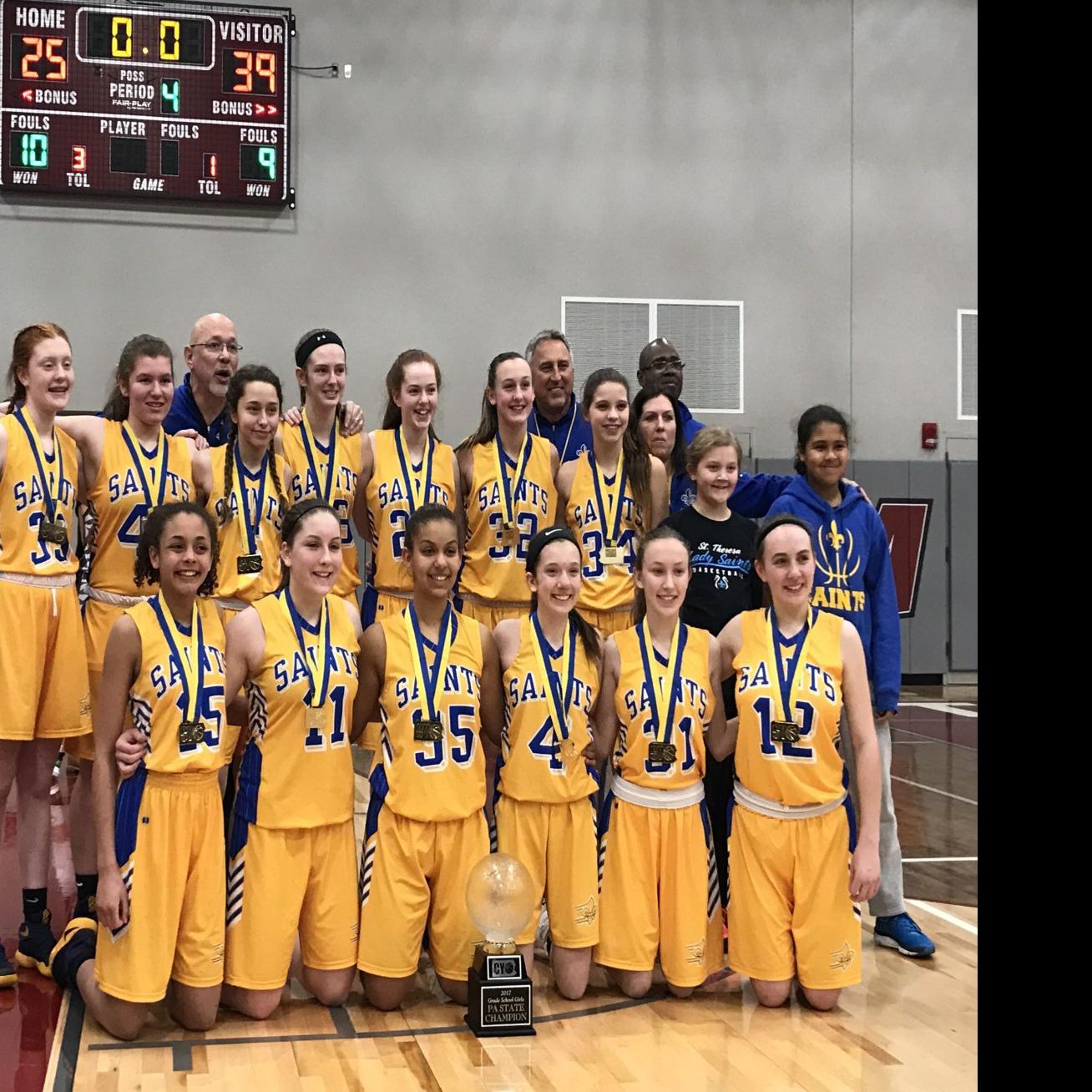 St Theresa Saints Win Second Girls Basketball State Championship