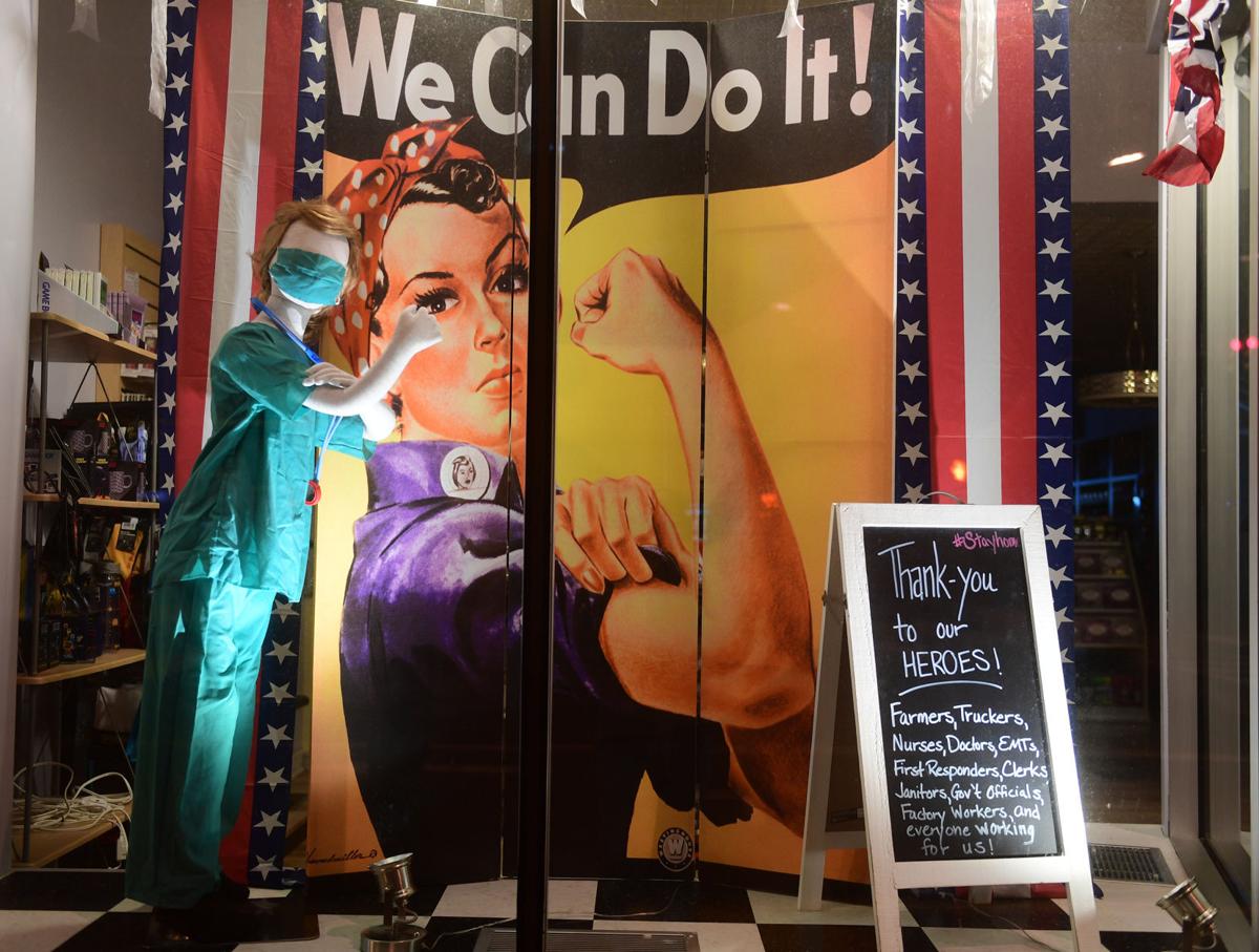 Georgie Lou's Retro Candy Heroes Window Display