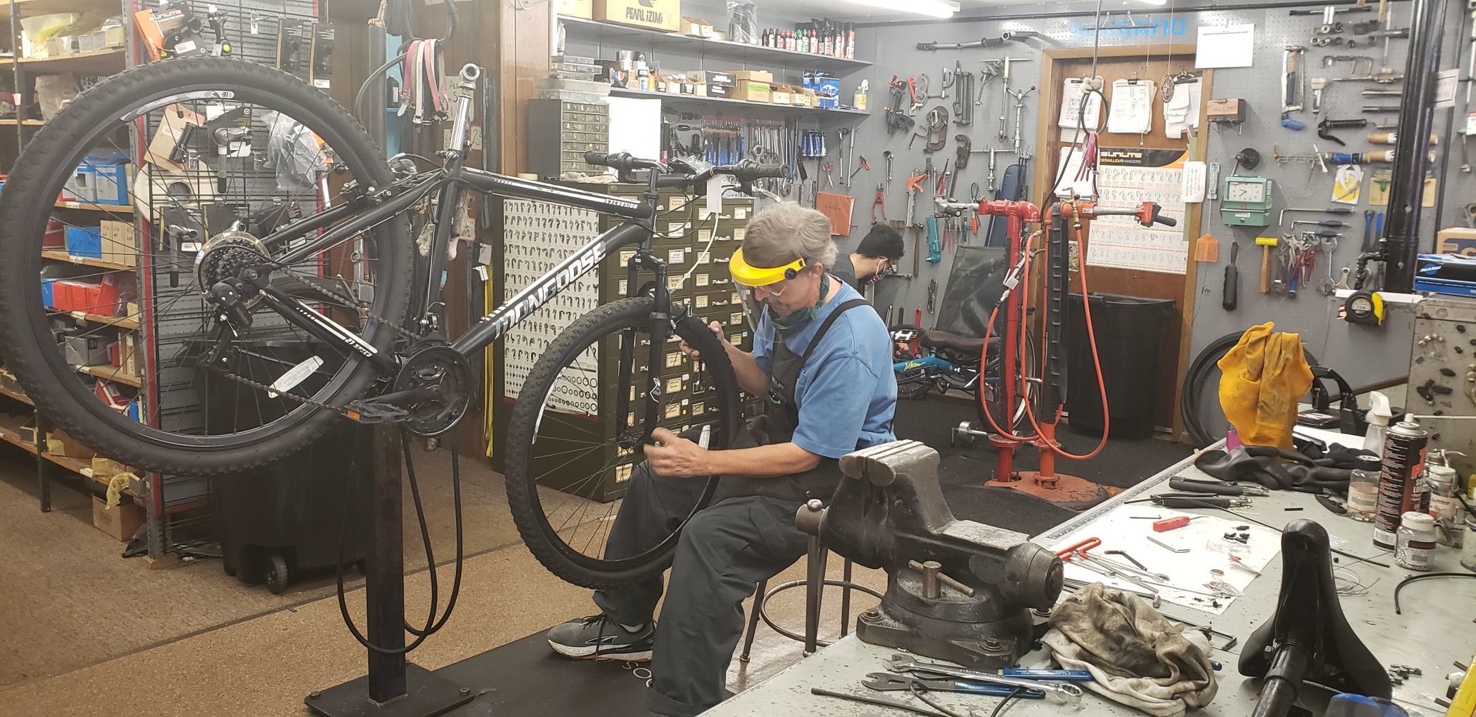 bicycle parts shop