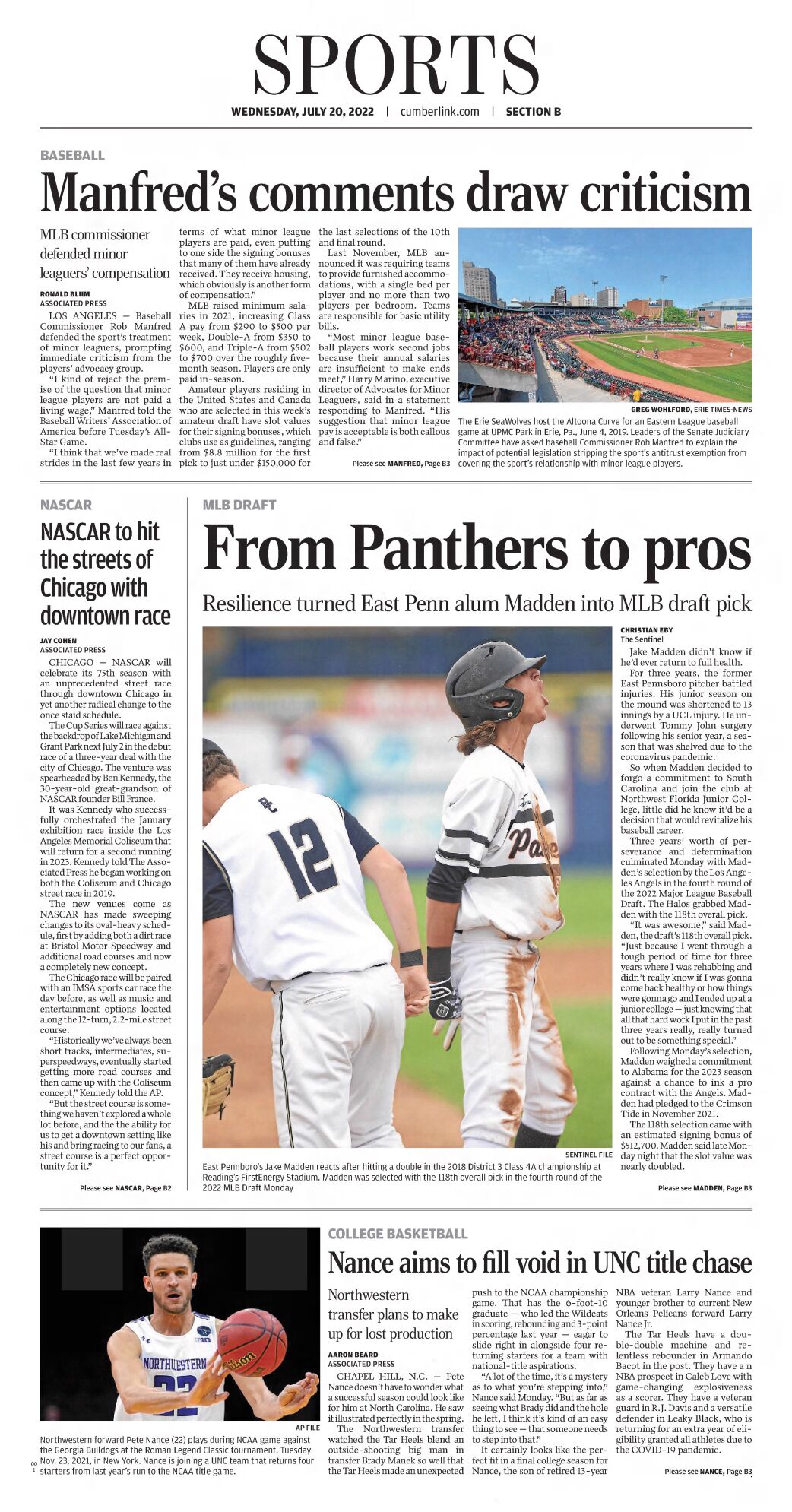 3 former Panthers selected in MLB Draft