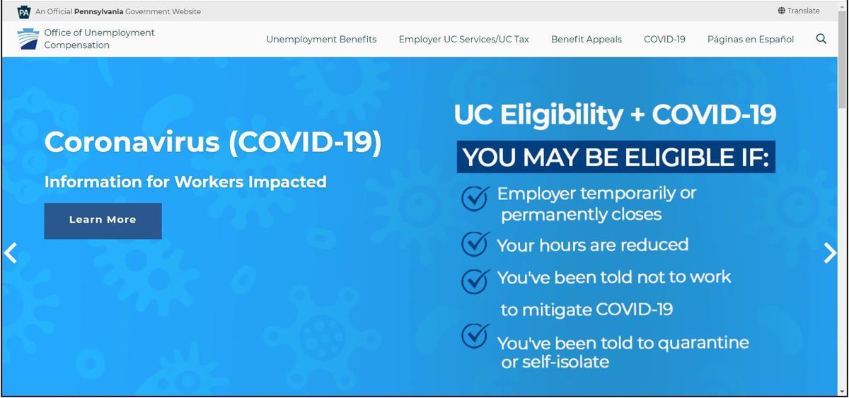 Pennsylvania Office of Unemployment Compensation website